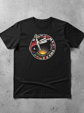 🚀 Project Hail Mary Mission Patch Graphic Tee | Sci-Fi Space Book Lover Shirt